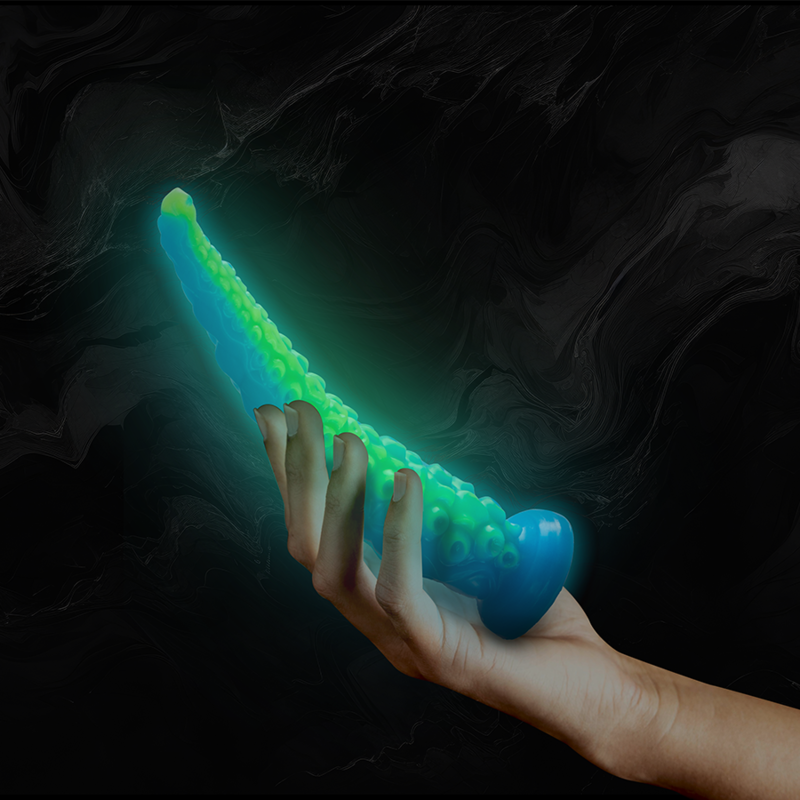 Gode Tentacule Fluorescent Scylla Silicone Mince 2 Tailles - Epic Cybersilicock