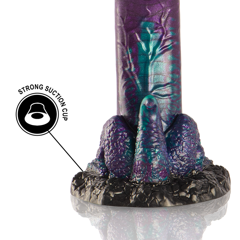 Gode Dragon Basilisk Silicone Écailleux 2 Tailles - Epic Cybersilicock
