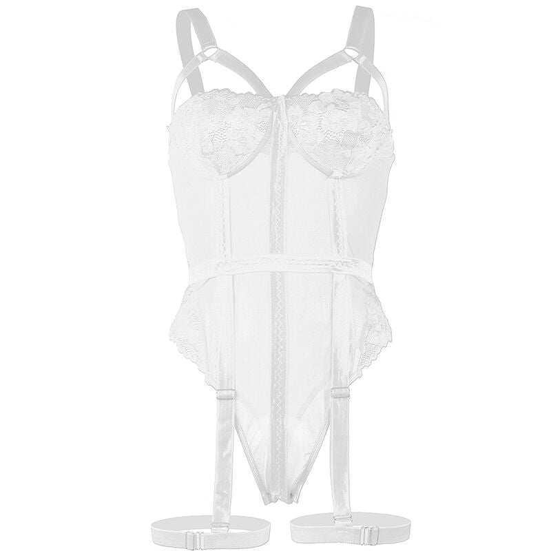 Body Teddy Dentelle Brides Poitrine Jarretière Intégrée - Subblime