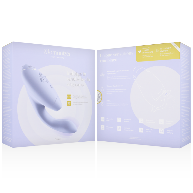 Stimulateur Double Womanizer Duo 2 - Pleasure Air et Point G - 14 Intensités