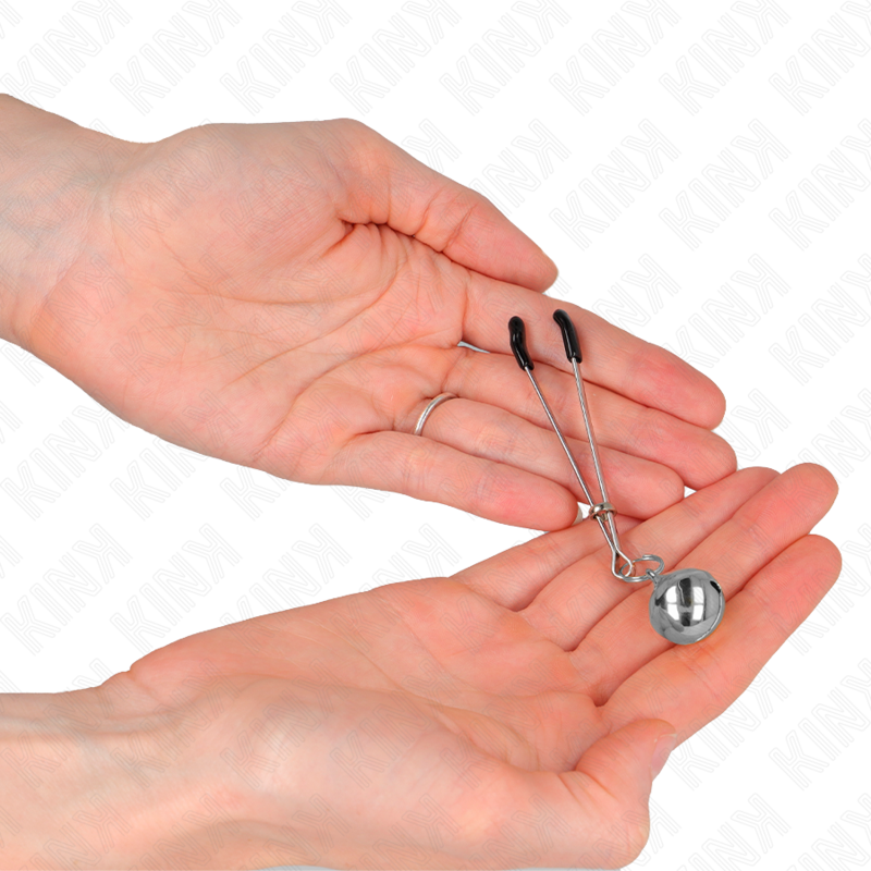 Pinces à Tétons Cloche Mince Embouts Silicone 7 cm - Kink