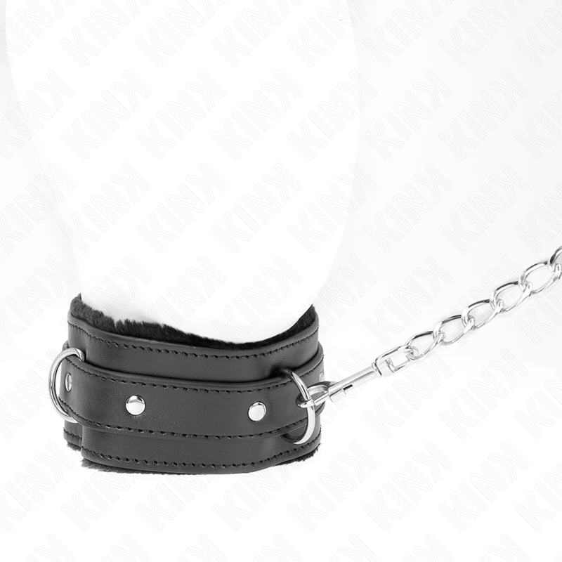 Collier BDSM avec Laisse Métallique 65 cm Réglable 36-42 cm - Kink