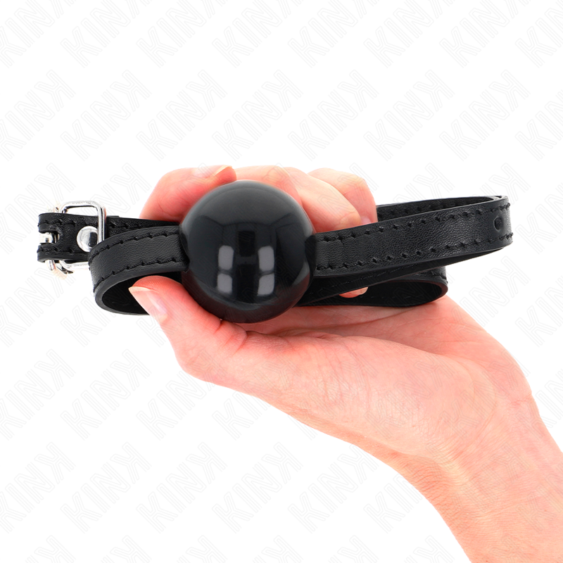 Bâillon Boule BDSM Solide 4 cm Sangle Ajustable 65 cm - Kink