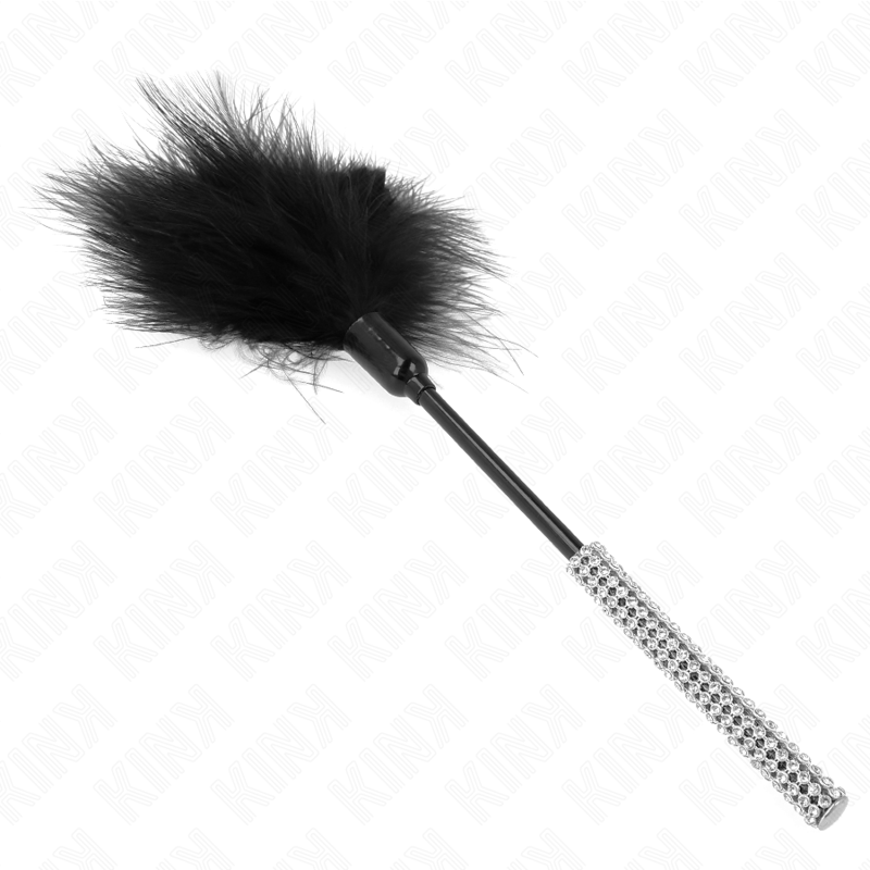 Plumeau Érotique Manche Strass Plumes Douces - Kink