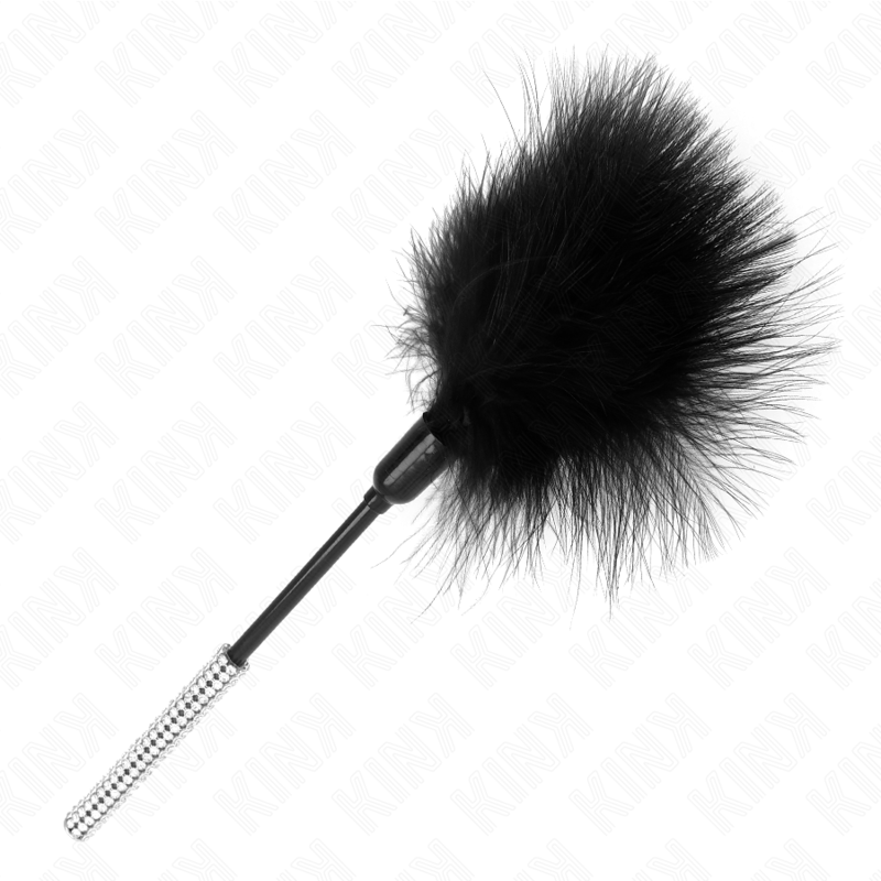 Plumeau Érotique Manche Strass Plumes Douces - Kink