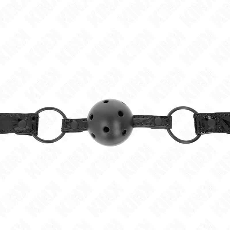 Bâillon Boule Motif Diamant 4,5 cm Sangle Réglable - Kink