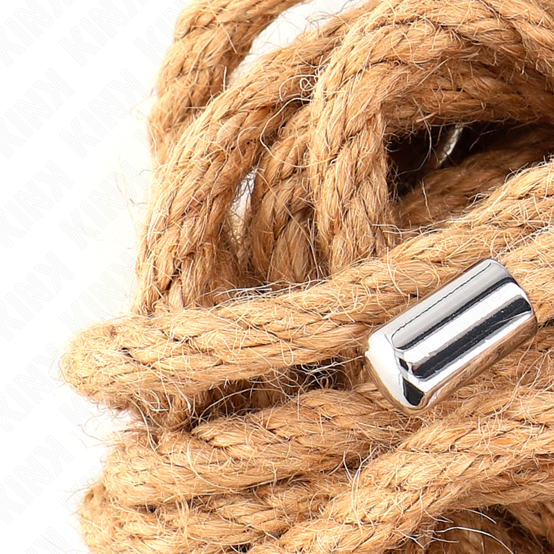 Corde de Bondage Chanvre Naturel Tête Métallique - Kink Rope Arts