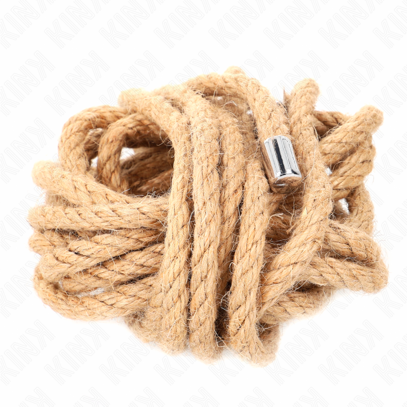 Corde de Bondage Chanvre Naturel Tête Métallique - Kink Rope Arts