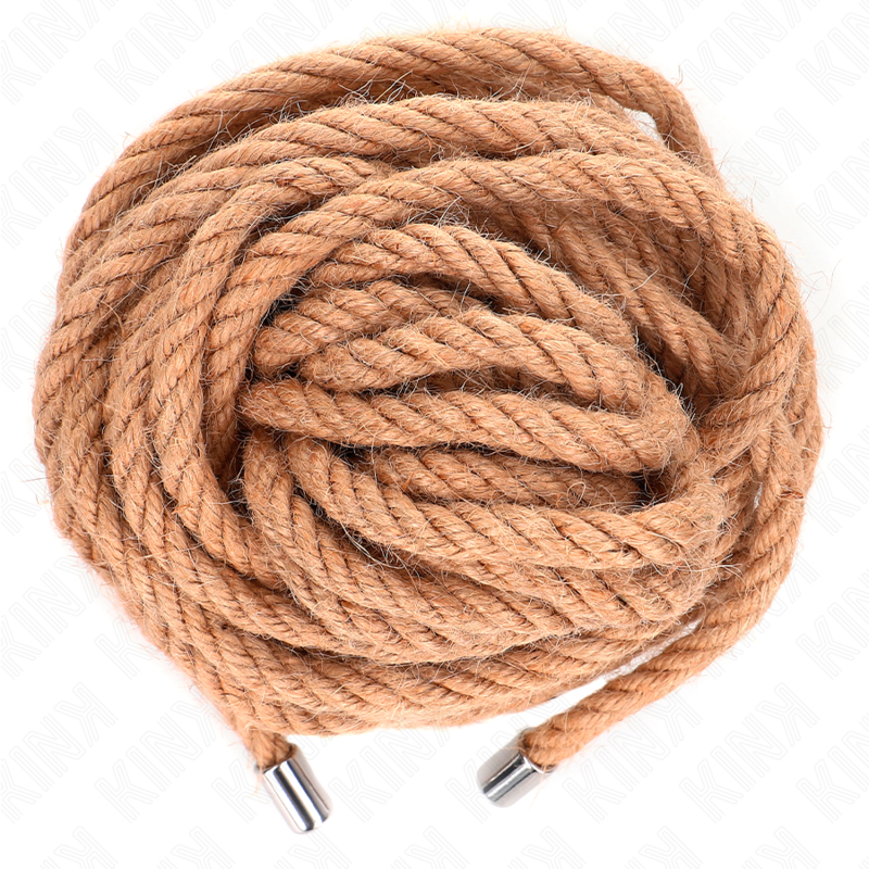 Corde de Bondage Chanvre Naturel Tête Métallique - Kink Rope Arts
