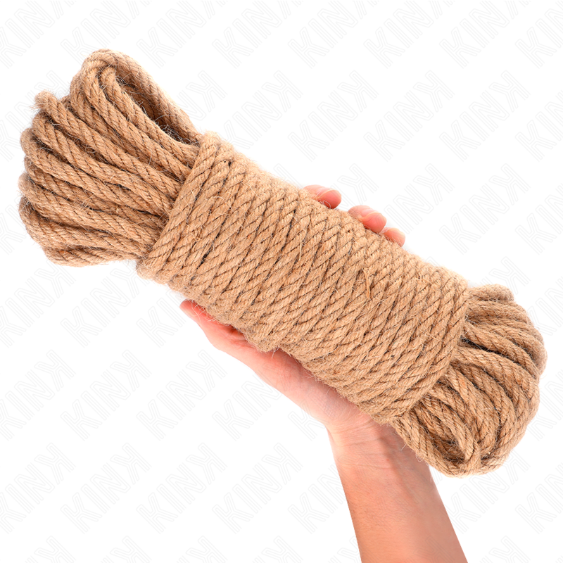 Corde de Bondage Chanvre Naturel Tête Métallique - Kink Rope Arts