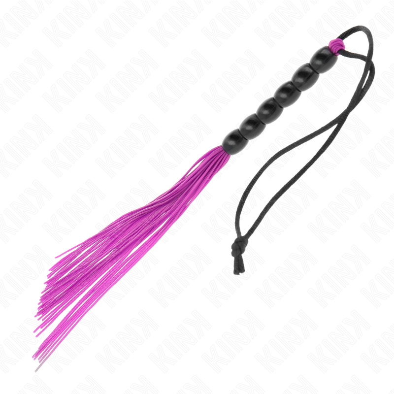 Martinet BDSM Silicone 6 Lanières Souple 26 cm - Kink Impact & Touch