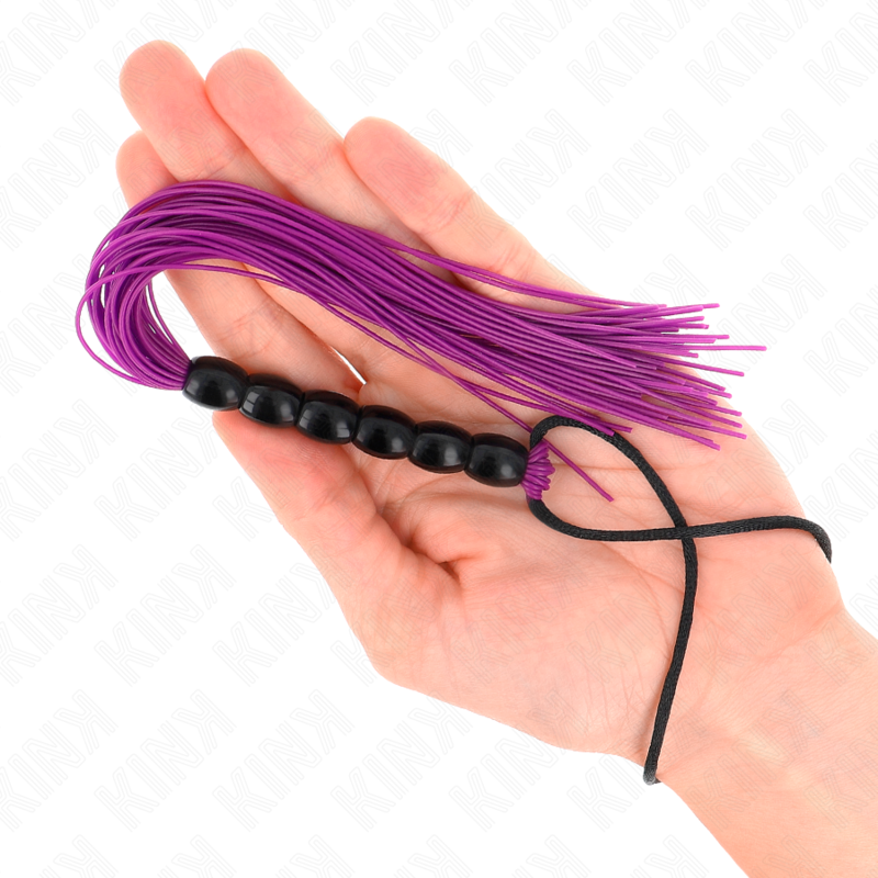 Martinet BDSM Silicone 6 Lanières Souple 26 cm - Kink Impact & Touch
