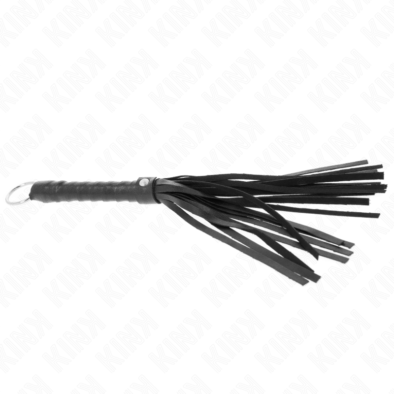 Mini Fouet BDSM 28 cm Manche Bois Lanières Souples - Kink