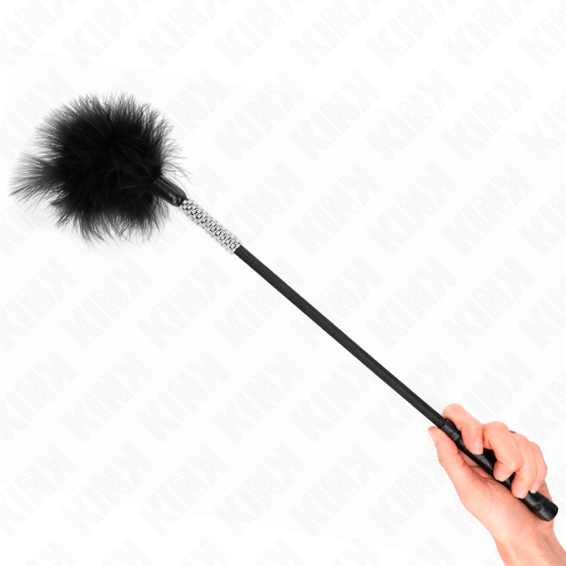 Plumeau Érotique Manche Strass Plumes Douces - Kink