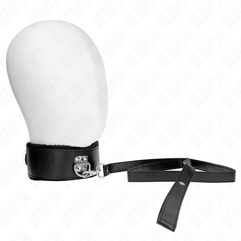 Collier BDSM avec Laisse Cuir 116 cm - Kink