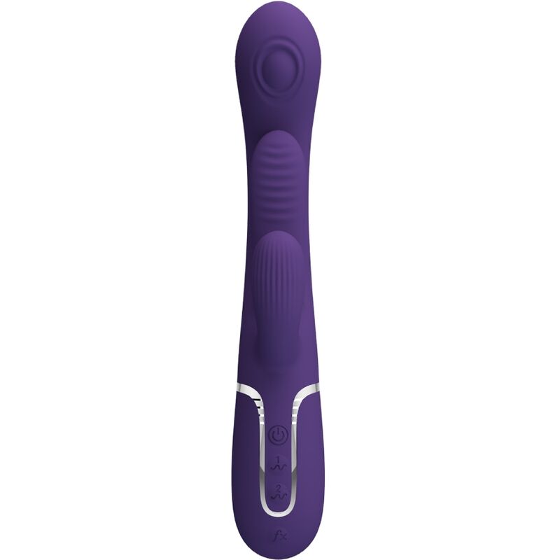 Vibromasseur Triple Rabbit Shania Langue Stimulante - Silicone - Pretty Love