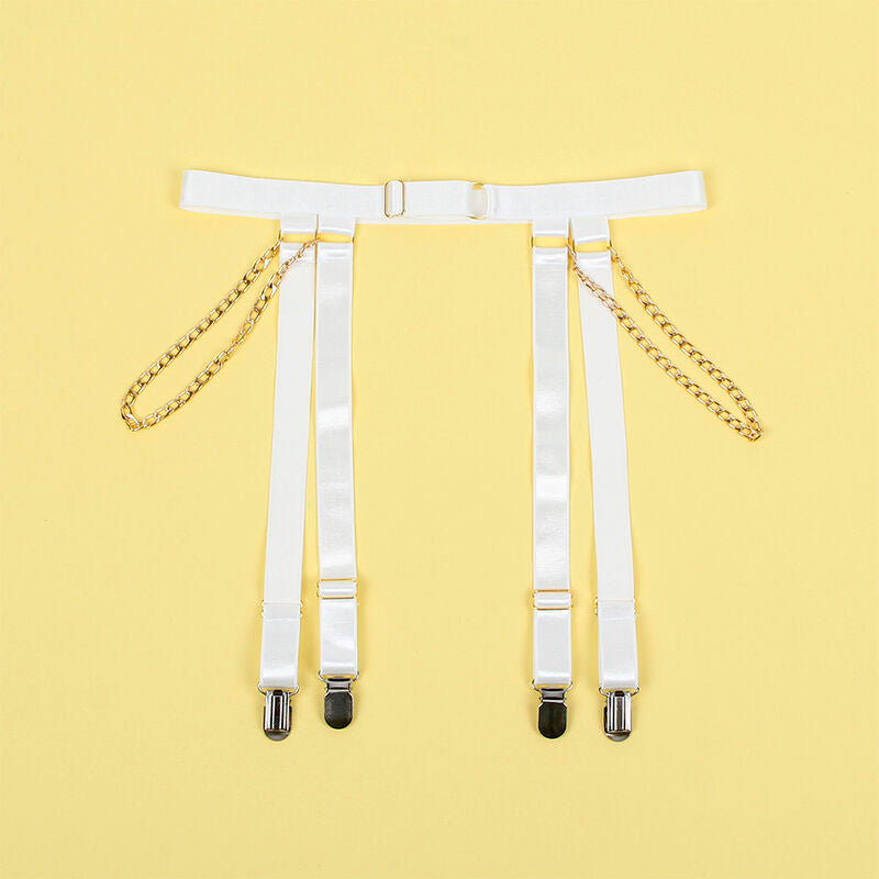 Body Chaînes Métalliques Porte-Jarretelles Nylon - Subblime
