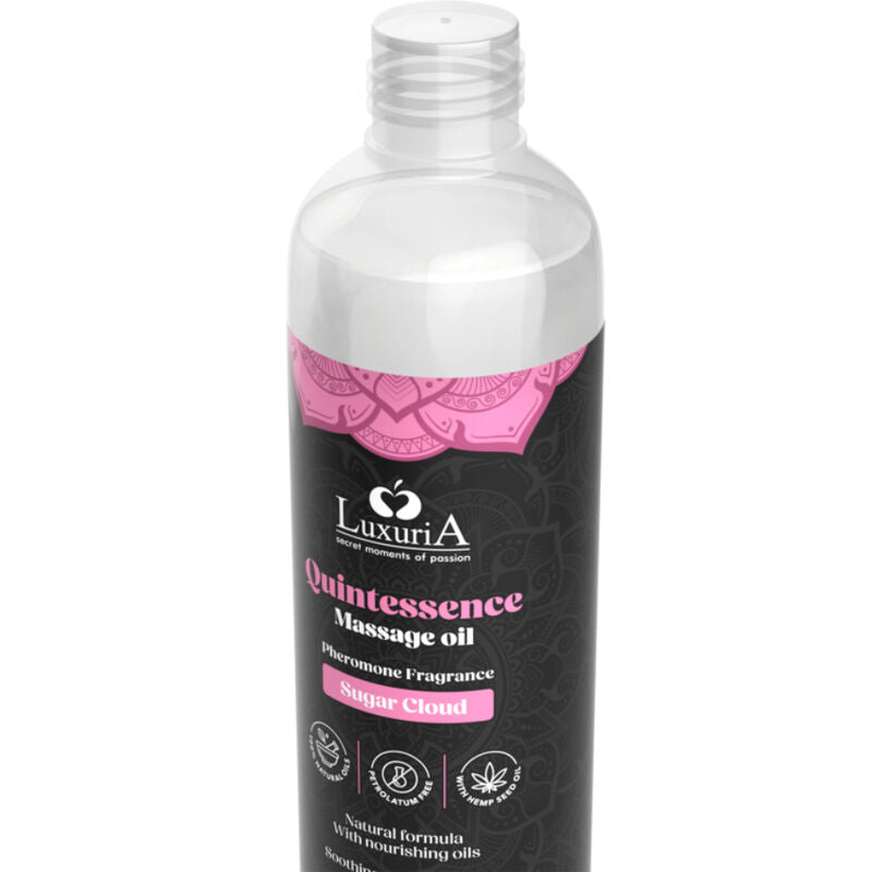 Huile de Massage Comestible Luxuria Aromatisée  - Intimateline