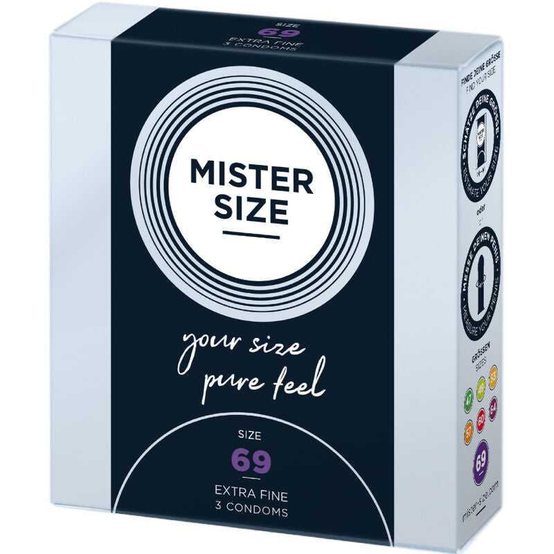 Préservatifs Mister Size - Taille du M au XXXL - Ultra Fin