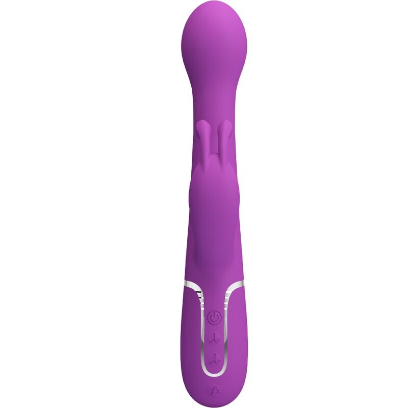 Vibromasseur Rabbit Dejon 3 en 1 Va-et-Vient Perles Rotatives - Pretty Love