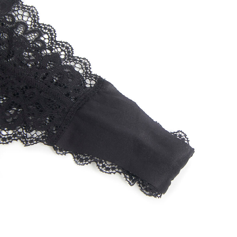Body Lingerie Fermeture Éclair Cuir Noir - Subblime