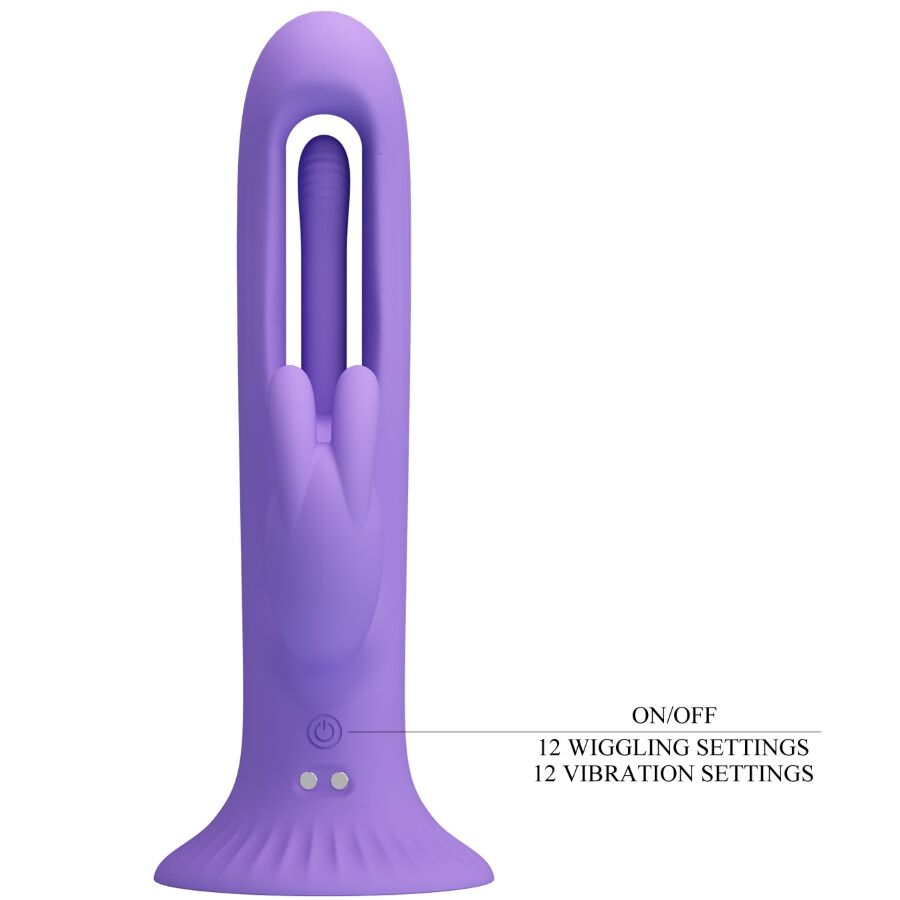 Vibromasseur Rabbit Killmoulis Fonction Langue 12 Modes Rechargeable - Pretty Love
