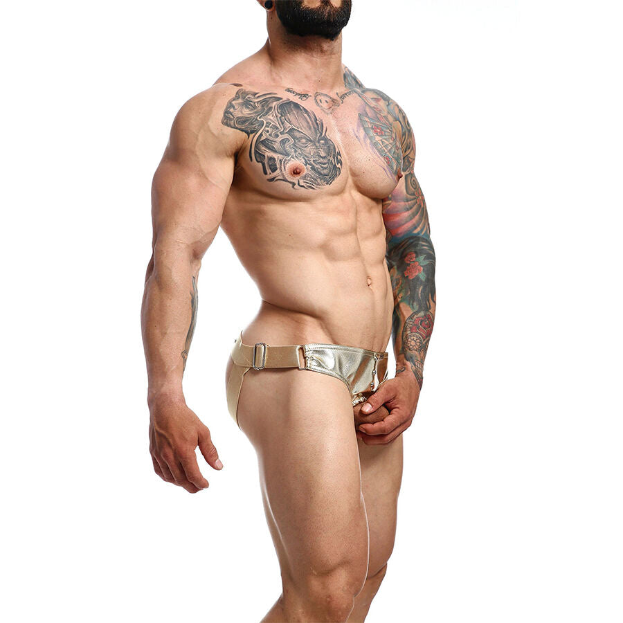 Jockstrap Dngeon Anneau Pénien Intégré Clous Métalliques - Mob
