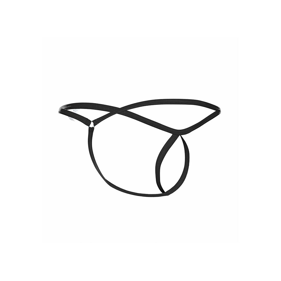 String Érotique Tear Drop Découpe Larme Nylon Extensible L/XL - Mob