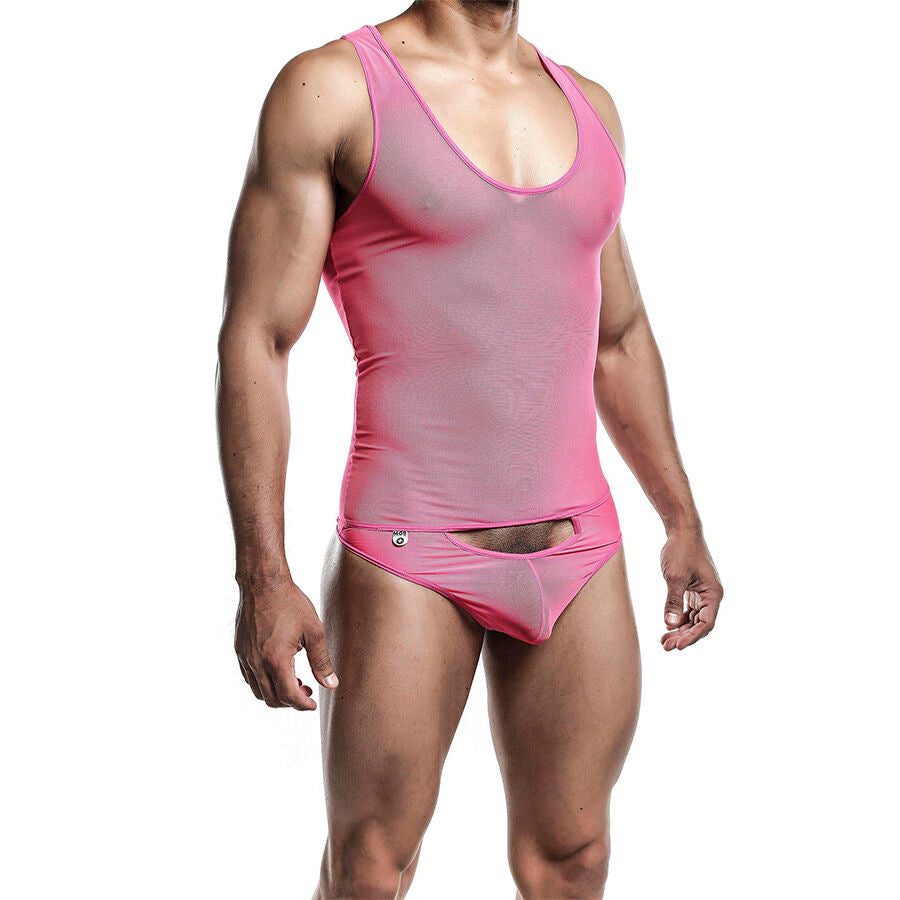 Body Transparent Bretelles Fines Échancré L/XL 3 Coloris - Mob
