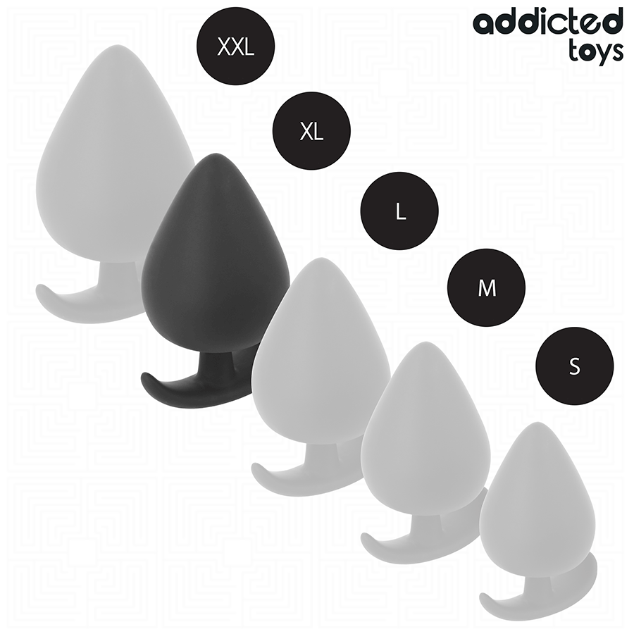 Plug Anal Silicone 5 Tailles Progressives - Addicted Toys