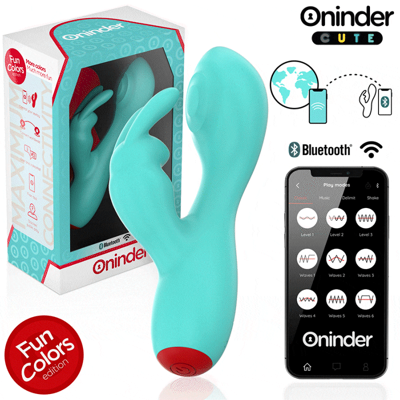 Vibromasseur Rabbit Love Bunny Connecté Point G et Clitoris - Oninder