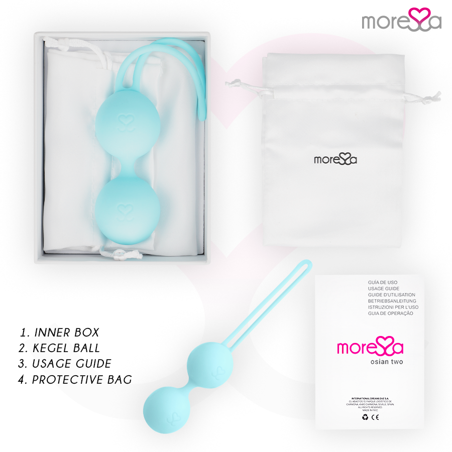 Boules de Geisha Osian Two Silicone Premium Double Bille - Moressa