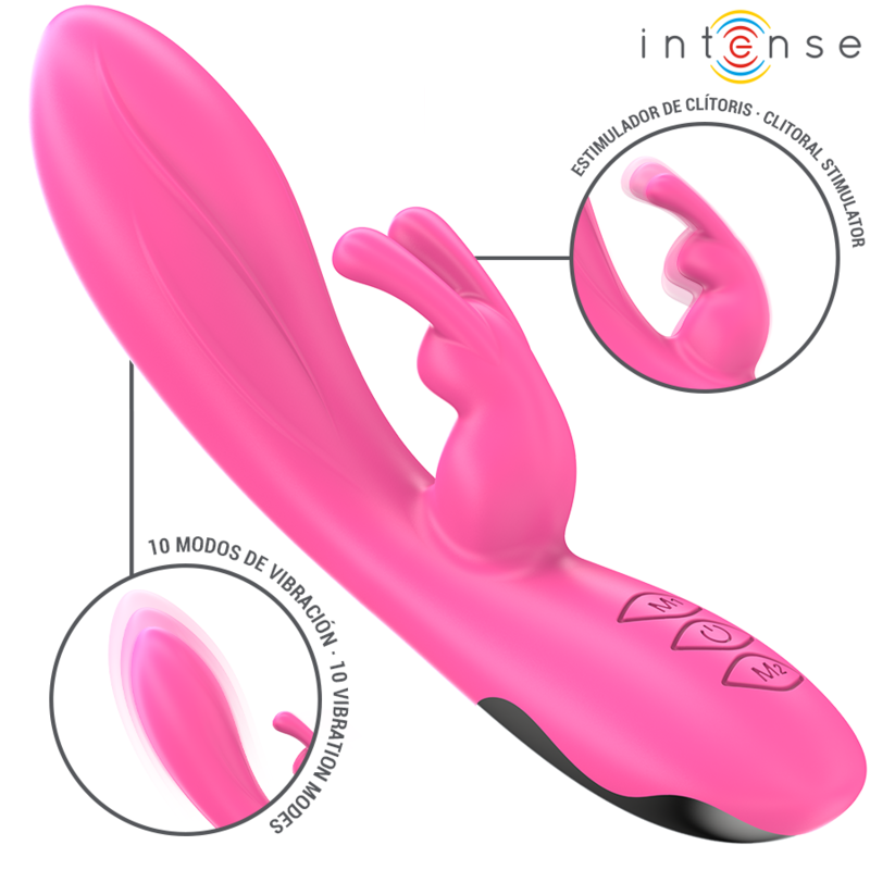 Vibromasseur Rabbit Randall 10 Modes Silicone Rechargeable - Intense
