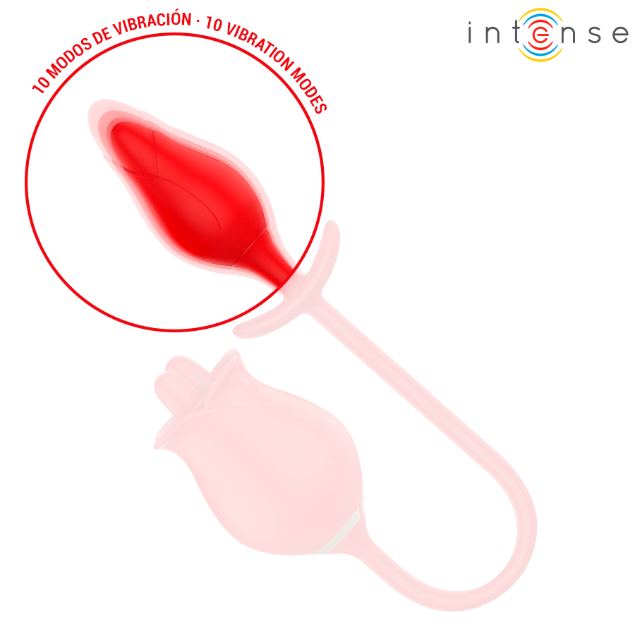 INTENSE - MELANIE DOUBLE STIMULATEUR DE CLITORIS AVEC LANGUE EN ZIGZAG