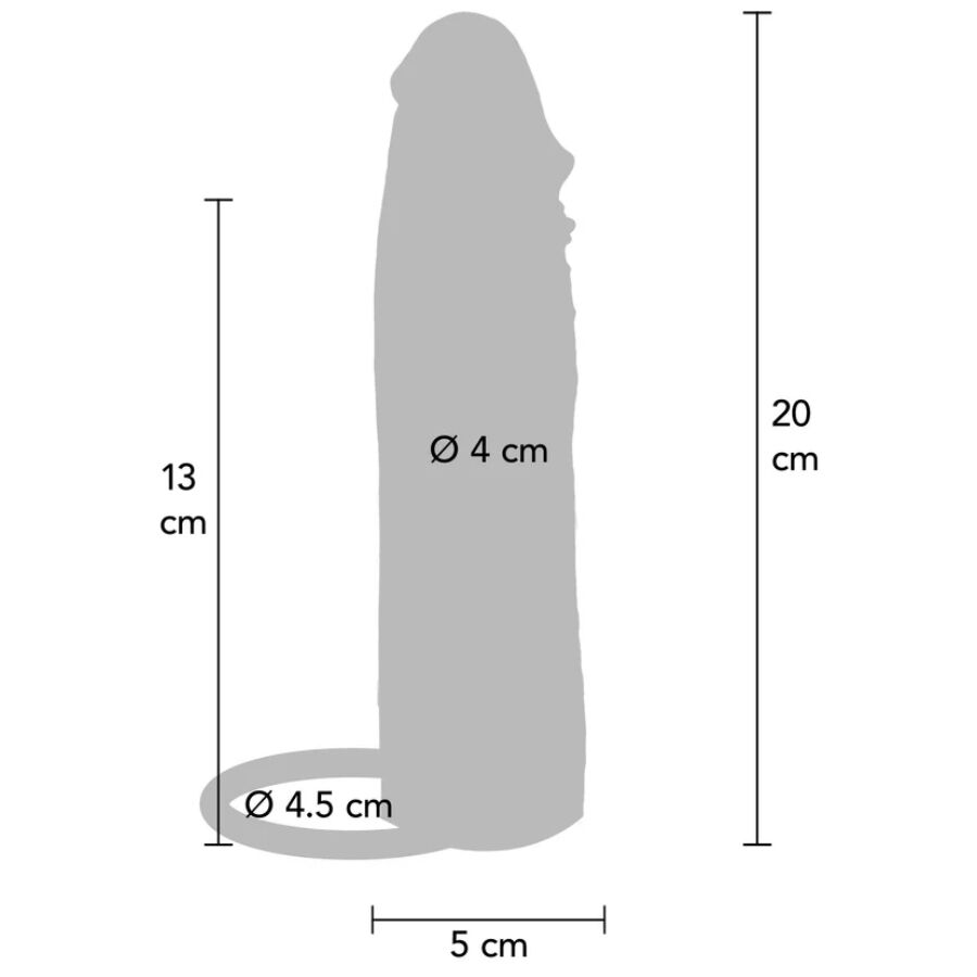 Gaine à Pénis Hydratante Silicone Caramel - Get Real