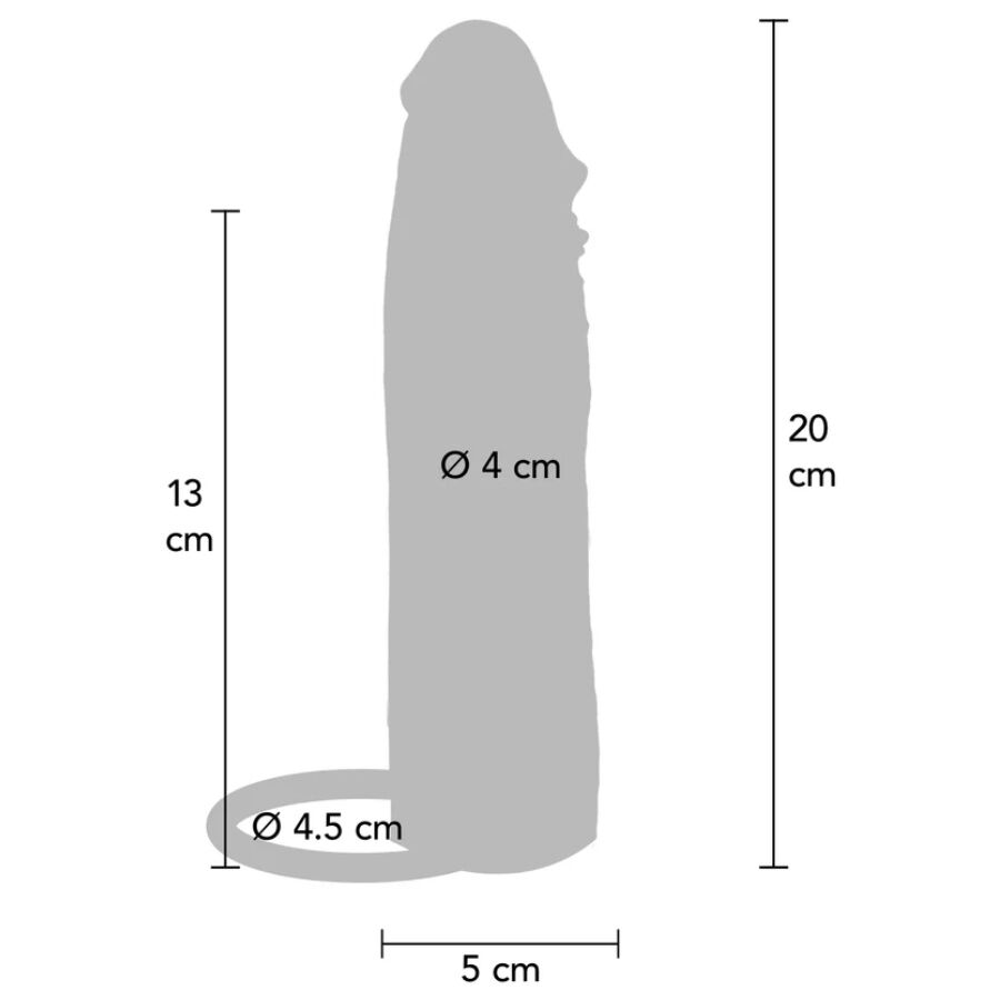 Gaine à Pénis Vibrante Silicone Hydratant Caramel - Get Real