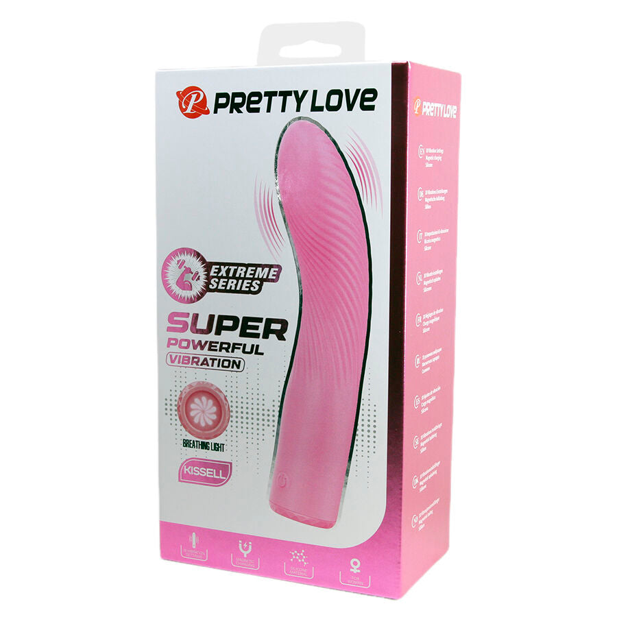 Vibromasseur Point G Kisell Lumineux 10 Modes Rechargeable - Pretty Love