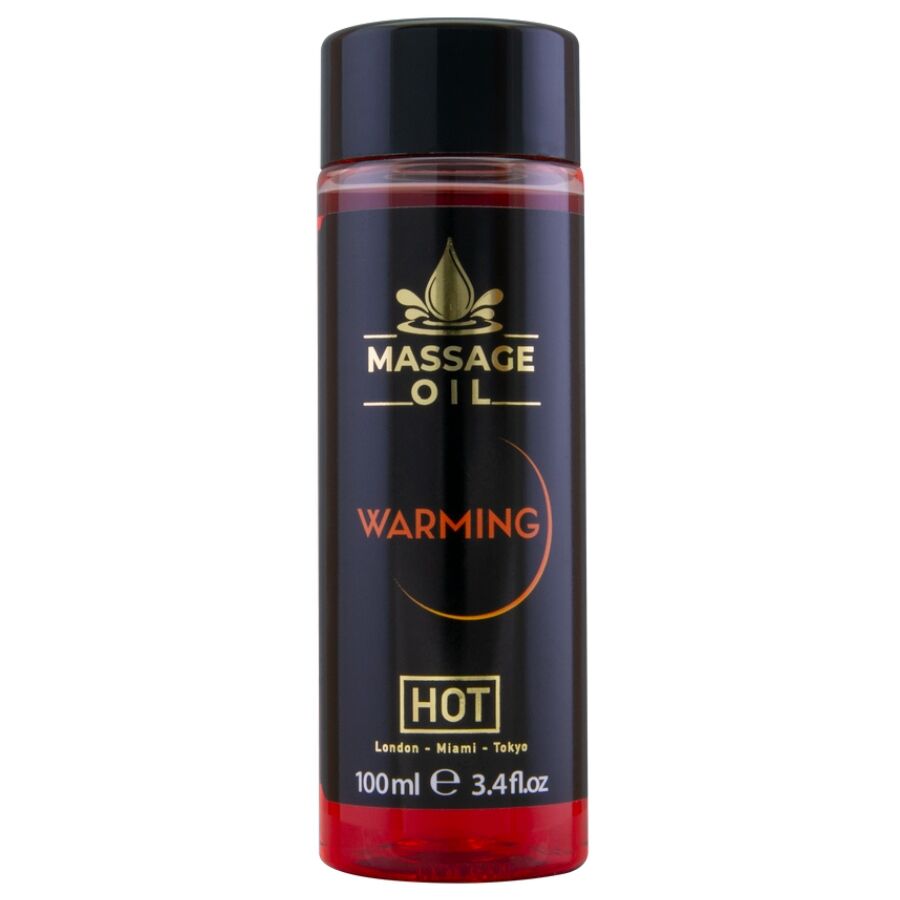 Flacon de 100 ml de l'huile de massage chauffante Hot à l'huile rouge