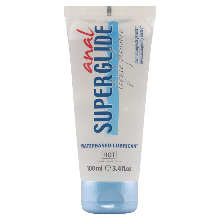 Lubrifiant Anal Superglide à Base d'Eau Vitamine E 100 ml - Hot