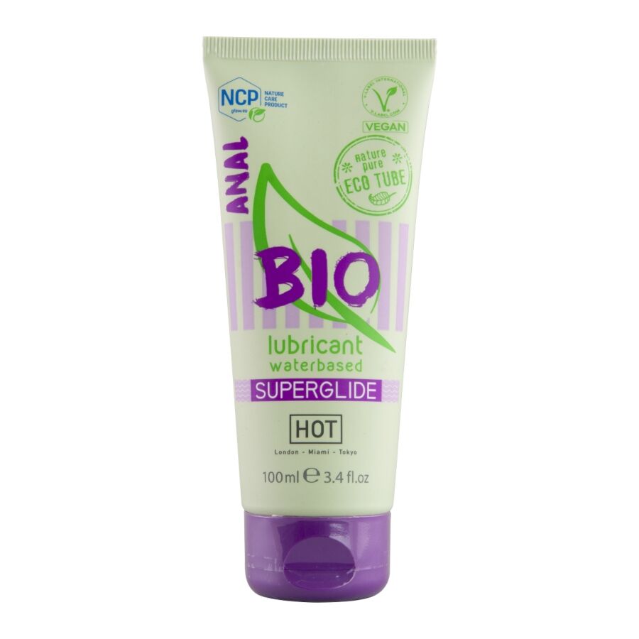 Lubrifiant Anal Bio à Base d'Eau Végan 100 ml - Hot