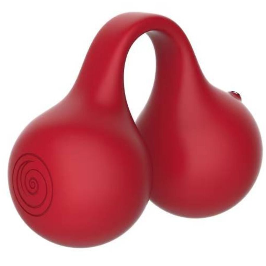 Vibromasseur à Doigt Twinn Touch Sense 2 Moteurs Cerise - Snail Vibe