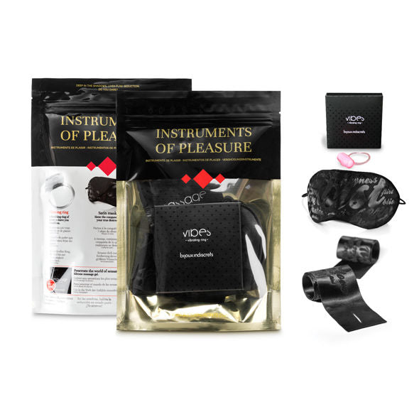Kit BDSM Instruments de Plaisir - Satin et Vibrations - Bijoux Indiscrets