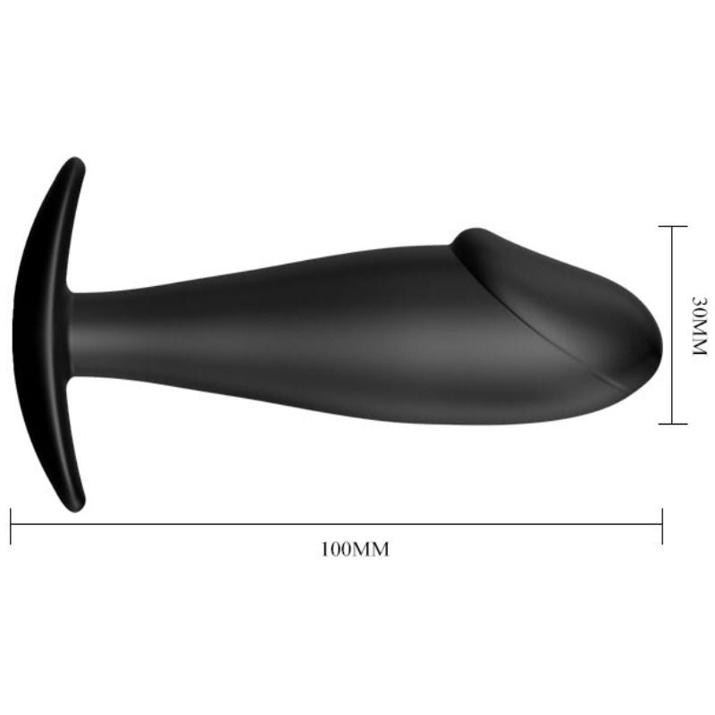 Plug Anal Forme Pénis Silicone Base Sécurisée Submersible - Pretty Love