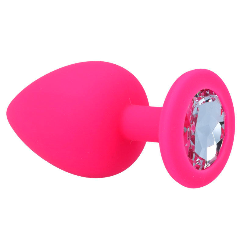 Plug Anal Shelki avec Base Diamant - Silicone Doux Étanche - Intense