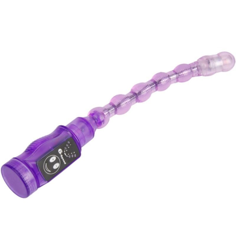 Chapelet Anal Vibrant Triple Flexible - 6 Modes Pliable - Baile