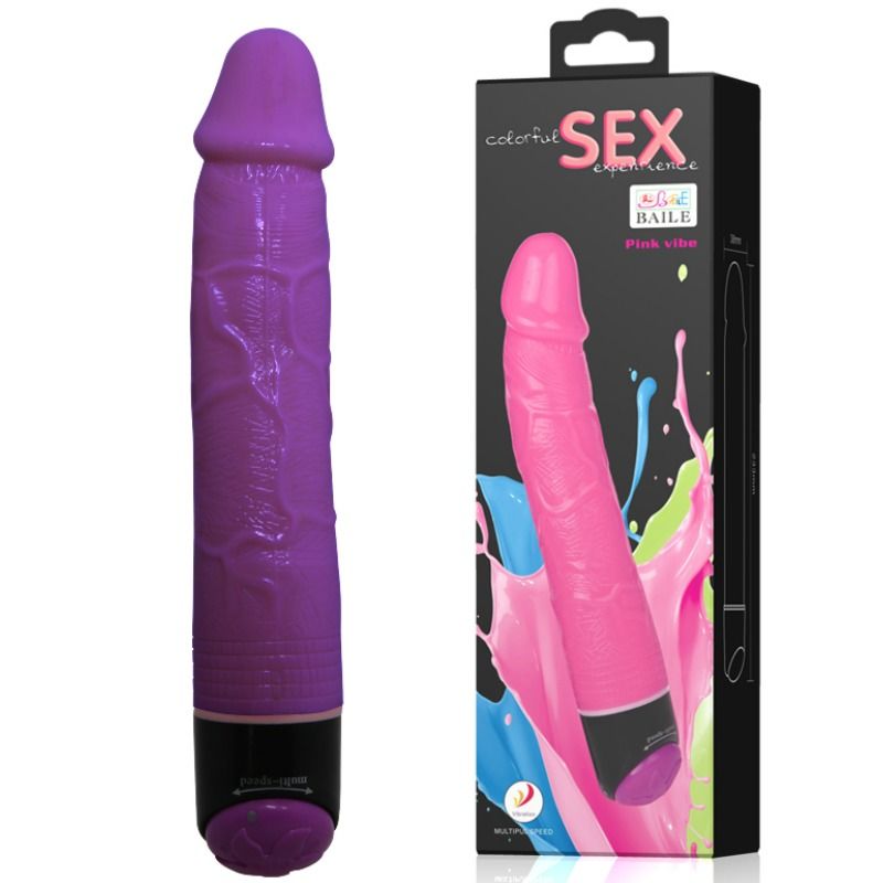 Vibromasseur Réaliste Super Doux TPR Multivitesse 23 cm - Baile