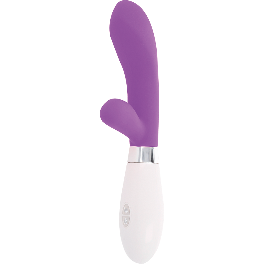 GLOSSY - Vibromasseur Rabbit Jackson - 2 Moteurs 10 Modes Silicone - Glossy LAPIN NOIR