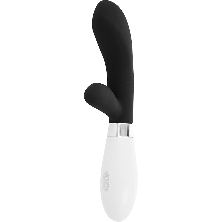 GLOSSY - Vibromasseur Rabbit Jackson - 2 Moteurs 10 Modes Silicone - Glossy LAPIN NOIR