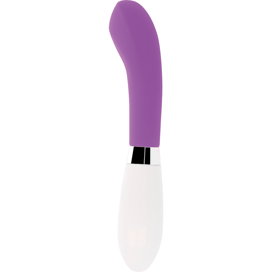 Vibromasseur Courbé John - 10 Modes Étanche Silicone - Glossy