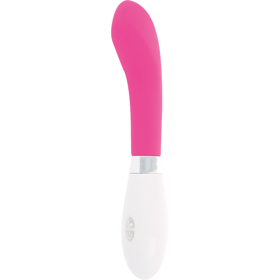 Vibromasseur Courbé John - 10 Modes Étanche Silicone - Glossy